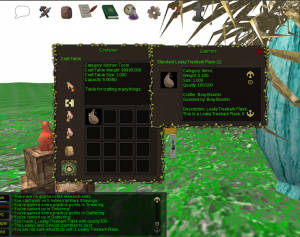 Leaky Treebark Flask crafted in Eulora by Boxy Boxster.